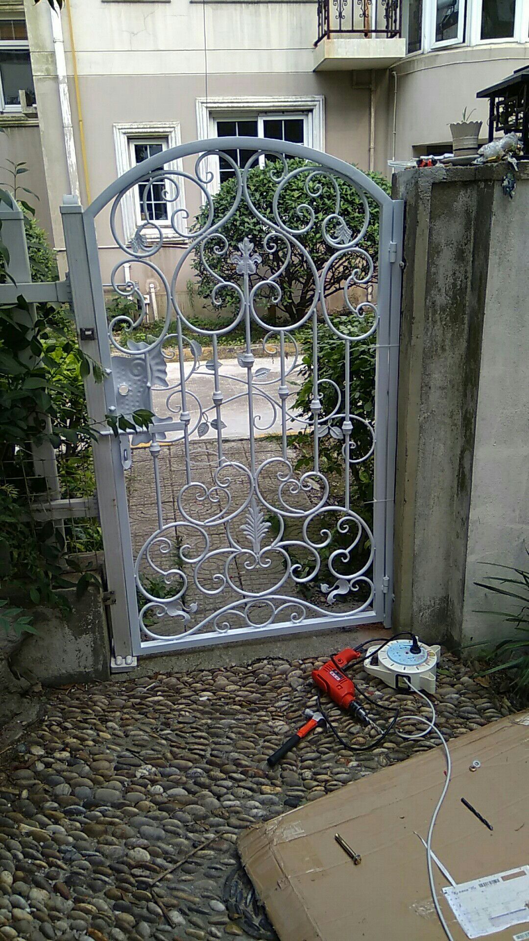 欧式风格铁艺铁门庭院门入户门单开门可定做