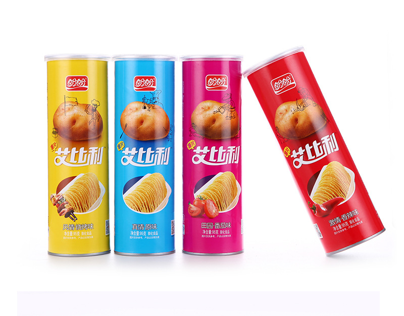 厂家定做 饼干薯片纸罐 食品罐 圆形纸筒