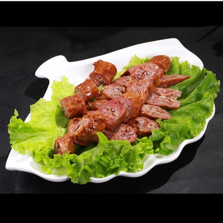 创意扇形纯白陶瓷家用菜盘子西餐牛排盘酒店餐厅餐具不规则凉菜盘