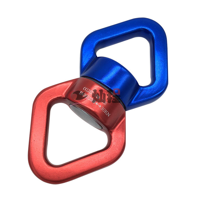 空中瑜伽万向环高空吊环攀岩万向钩登山万向轮航空铝合金旋转环扣