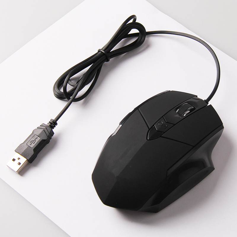 厂家直销光电有线6键鼠标 带led灯显示可调整闪光颜色游戏鼠标