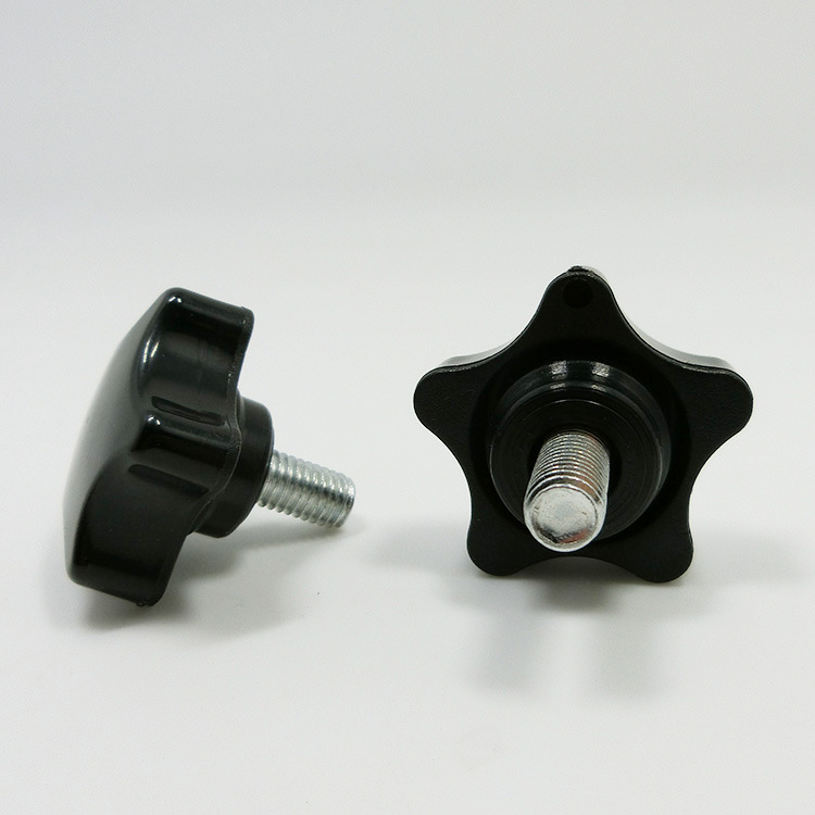 40#五角星形胶头螺丝[碳钢]手拧胶头螺丝 星形五角包胶螺丝m8/m10