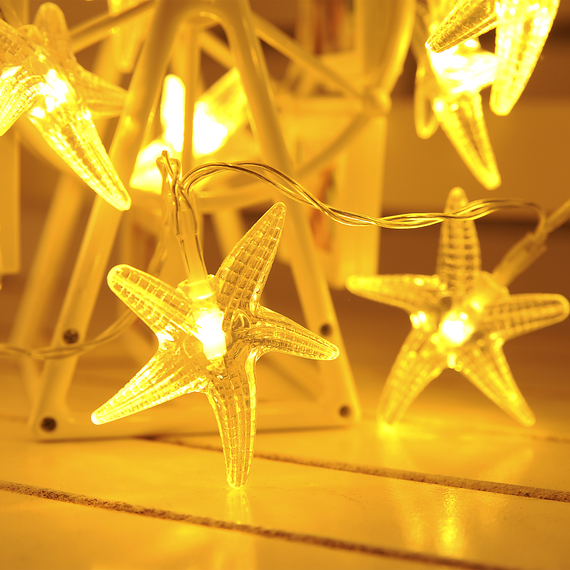 65m仙女电池操作灯串 室内外圣诞节日装饰