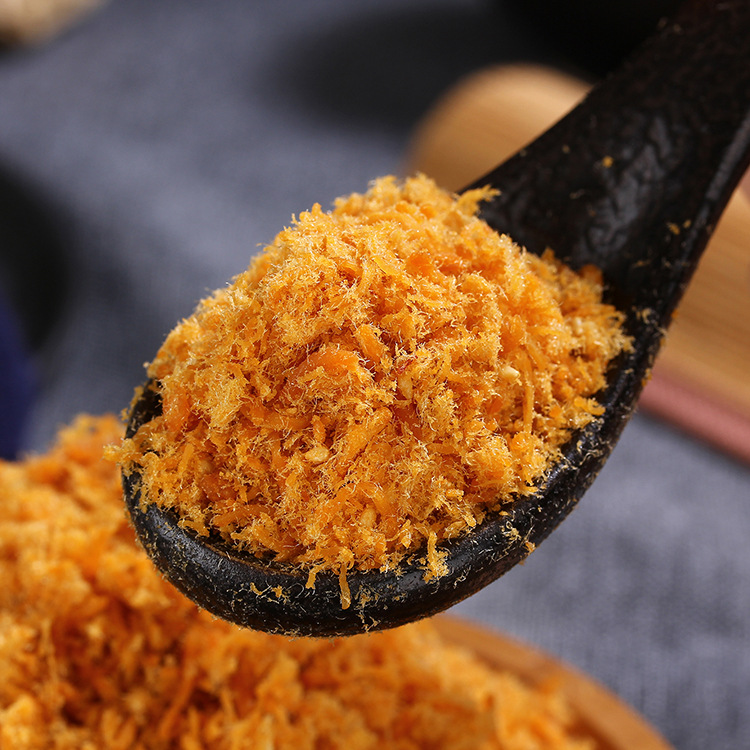 嘉焙蟹黄味肉松 牛扎酥蛋卷蟹方面包装饰烘焙肉松2斤/包厂家包邮