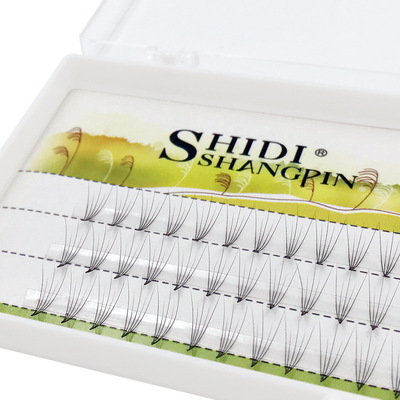 跨境货源 诗迪尚品嫁接睫毛5根朵毛 自然柔细假睫毛8mm/10mm/12mm