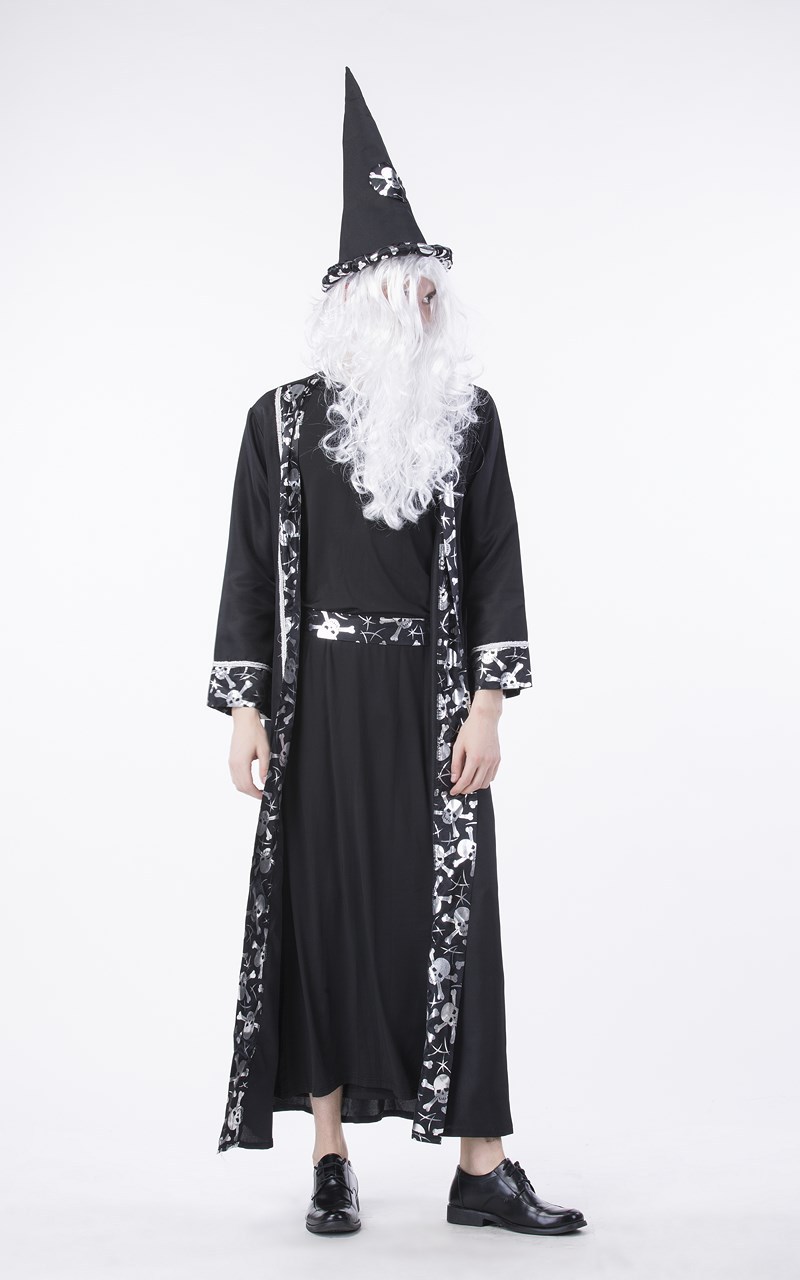 万圣节服装老巫师男巫师万圣节成人全套cos巫师服长袍长袍魔法师