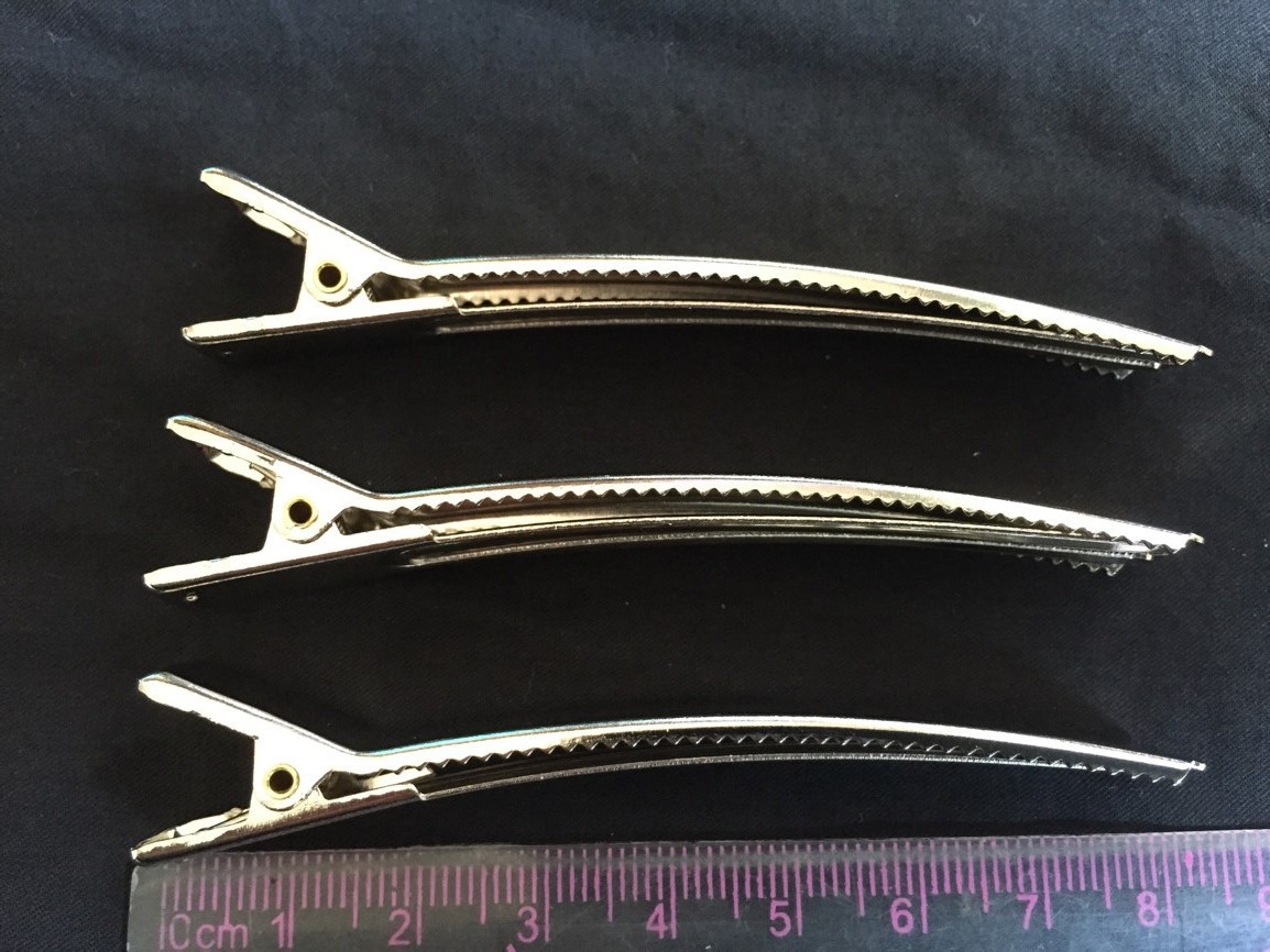 外贸出口 6公分 8公分加厚精品方夹鸭嘴夹 diy饰品配件发夹批发