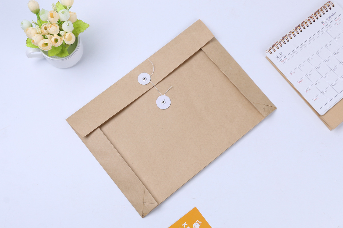 加厚a4牛皮纸病历袋 x光片木浆纸病历袋 医院病历袋尺寸定制