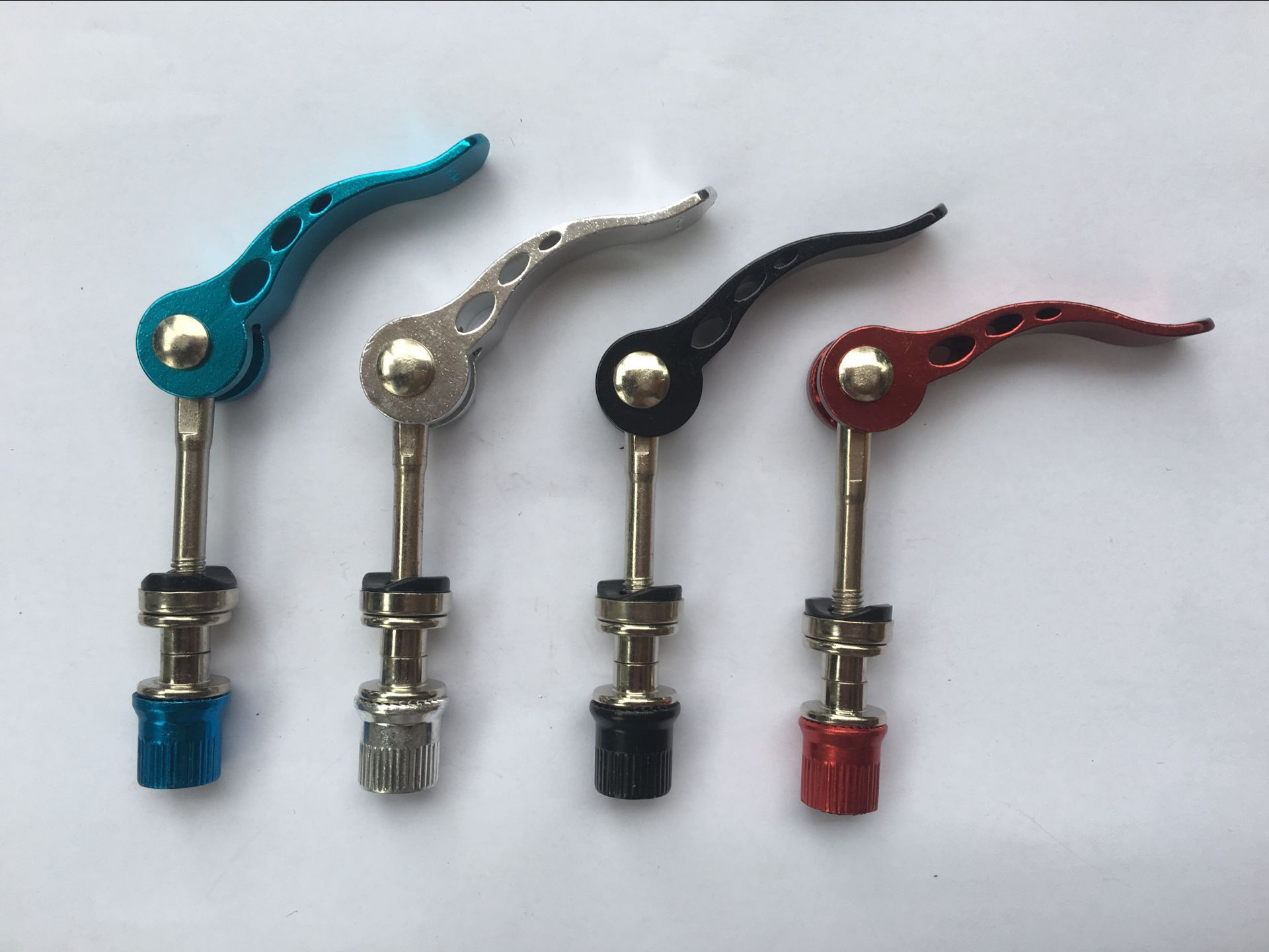 山地车自行车快拆杆铝合金座管夹快拆杆彩色快拆杆鞍管快拆杆螺丝