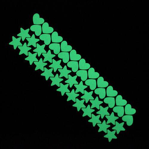 特价圆点 五角星 爱心 夜光贴 可移除卡通墙贴 卧室床头装饰贴纸