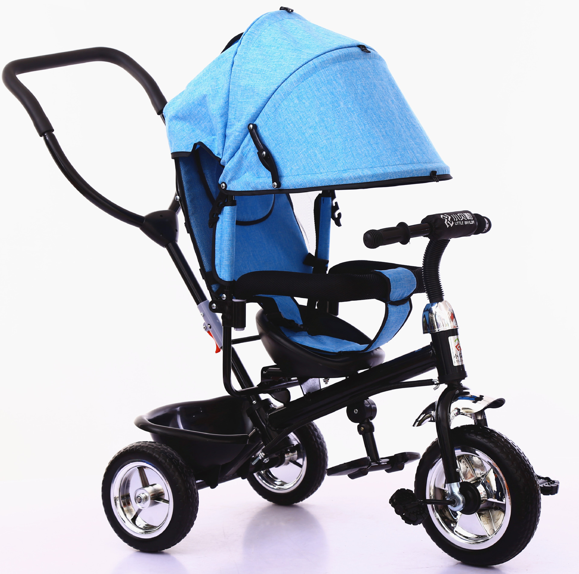 小贝勒6501儿童三轮车,婴儿手推三轮车宝宝脚踏车