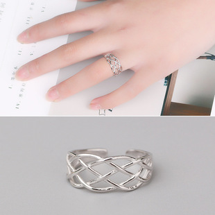 编织银戒指