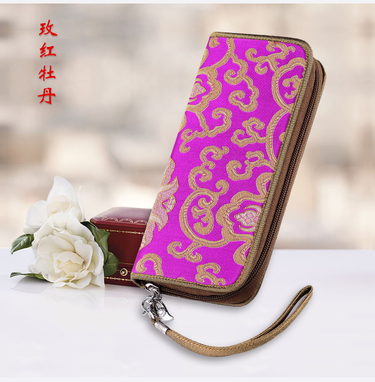 南京云锦钱包中国风特色礼品送老外生日小礼物送女士特色手工艺品