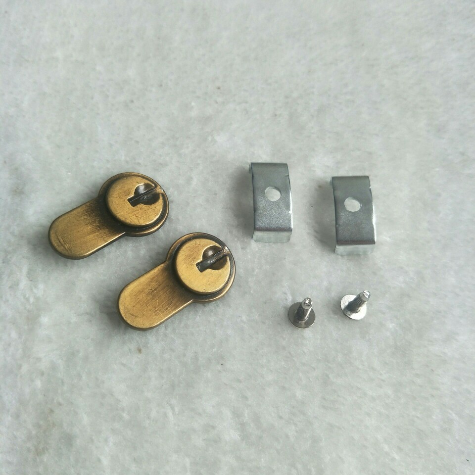 小70双开门假锁片室内门锁锁具配件黄古卧室房门配件装修五金