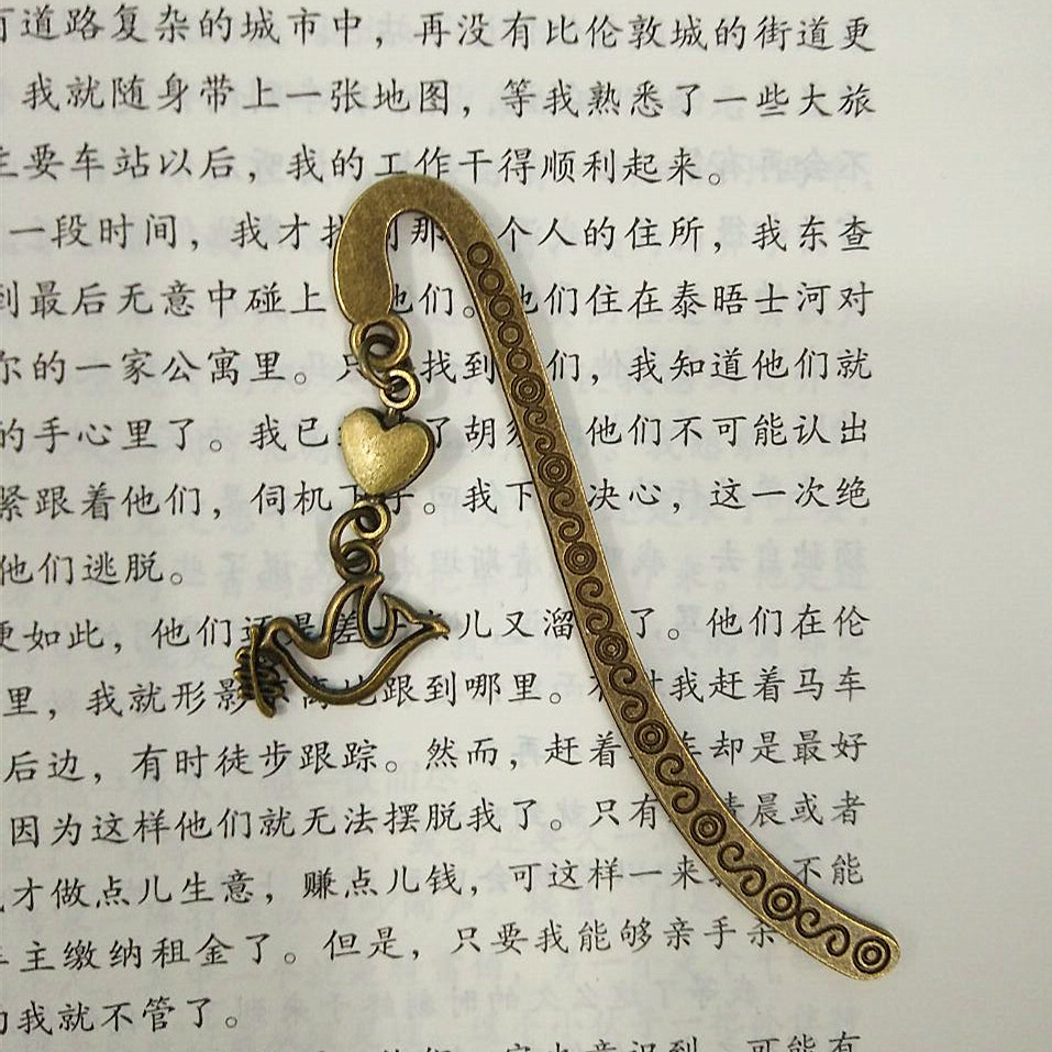 Diy Handmade Raw Material Metal Vintage Bookmark Bronze Bookmark Wholesale Creative Gifts Gifts