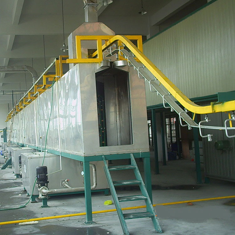 悬挂输送前处磷化五金喷涂流水线 五金静电喷粉流水线