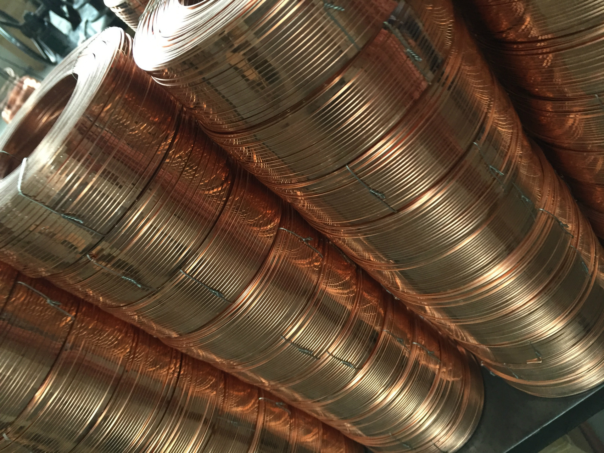 厂家直销浙江优质高亮镀锌(铜)纸箱包装专用扁丝钉线不打结光亮