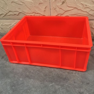 厂家供应朝南 谷饶五金服装厂红色塑胶箱 塑料周转箱 红色物料盒