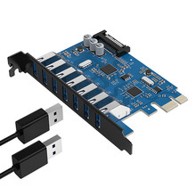 ORICO USB3.0扩展卡台式机电脑PCI-E扩展卡一拖七机箱扩展PVU3-7U