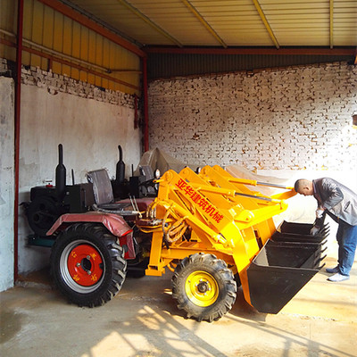 亚华装载机农用小铲车价格抓草机抓木机挖掘机可定制