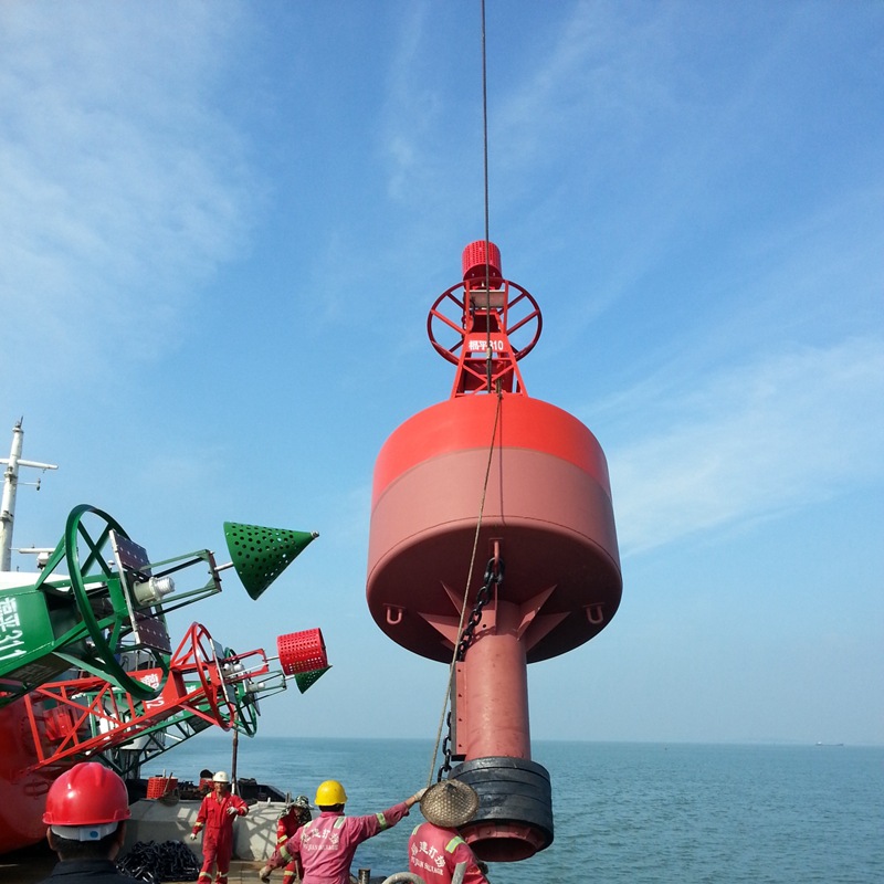 浮标定位抛设航道浮标