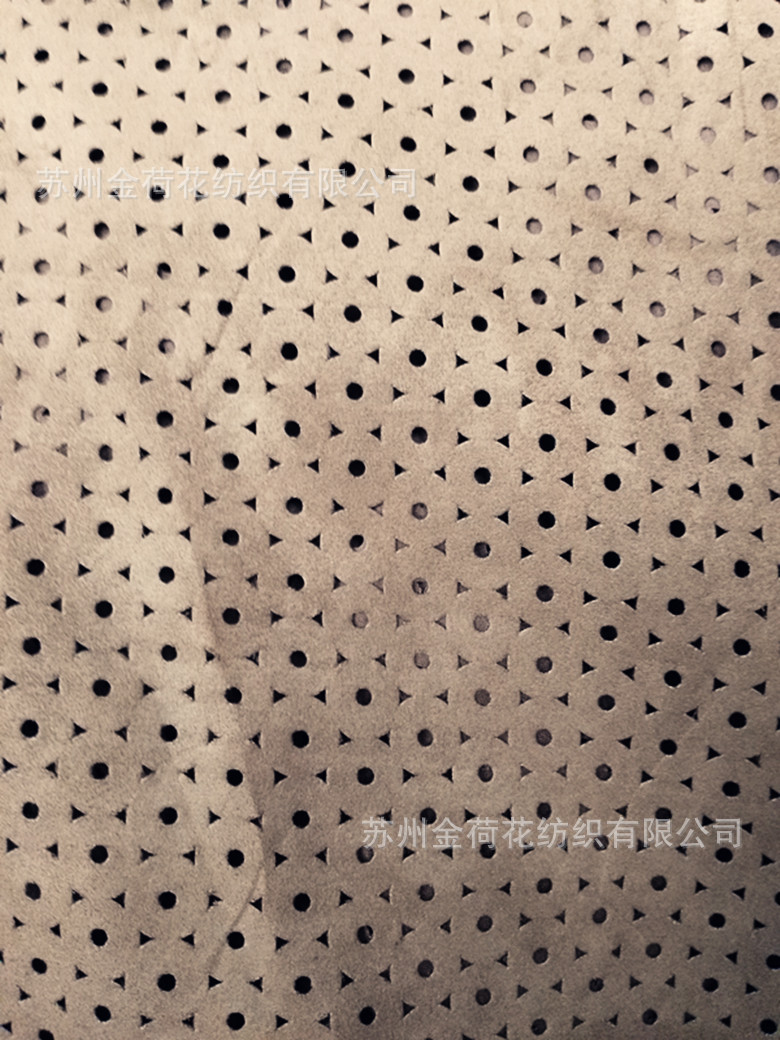 厂家直销 75d四面弹冲孔面料 弹力布打孔面料 提供加工