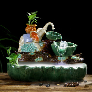 招财风水流水摆件