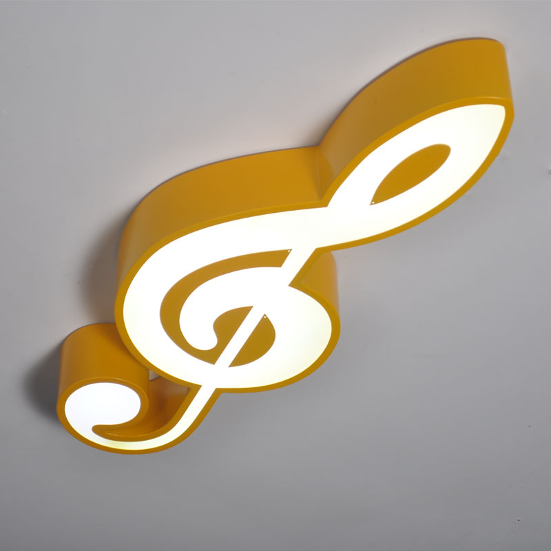 幼儿园定制彩色音符吸顶灯早教中心个性创意灯具灯饰现代简约厂家