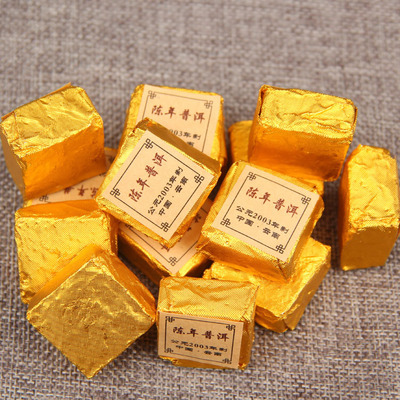 2003年小金砖普洱熟茶500g散装03年制小金砖