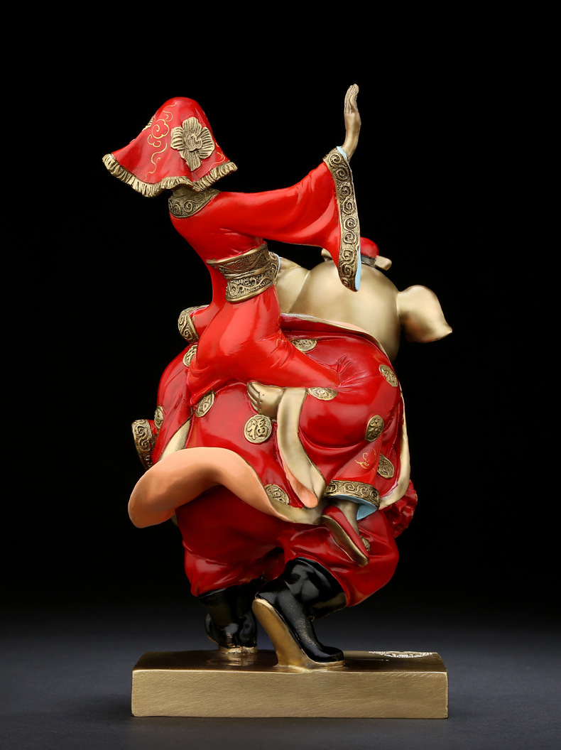 吉善缘《猪八戒娶亲》全铜彩绘猪摆件 结婚礼物新婚房送朋友1280