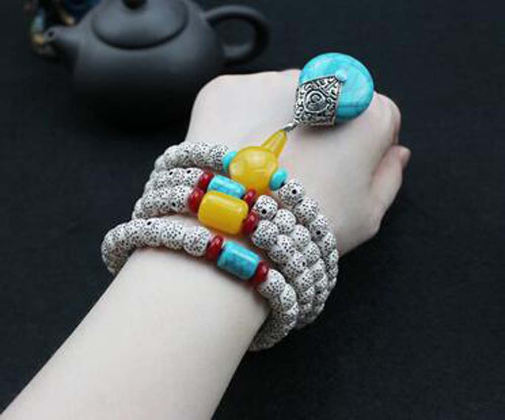 星月菩提子108颗佛珠60g长款项链本款女手约绕5圈男士约绕4圈手链