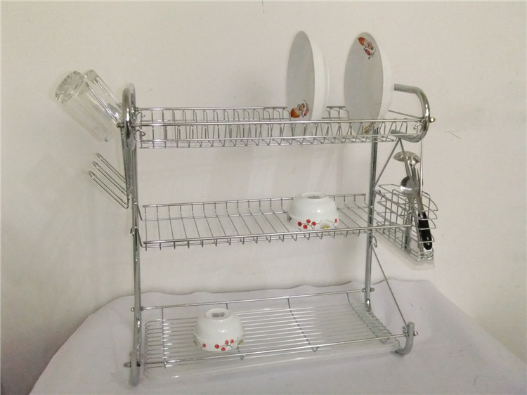 Dish Rack Special Offer Us and Europe Iron Plated with Chromium Draining Rack/Draining Bowl Rack/Dish Rack/Storage Rack