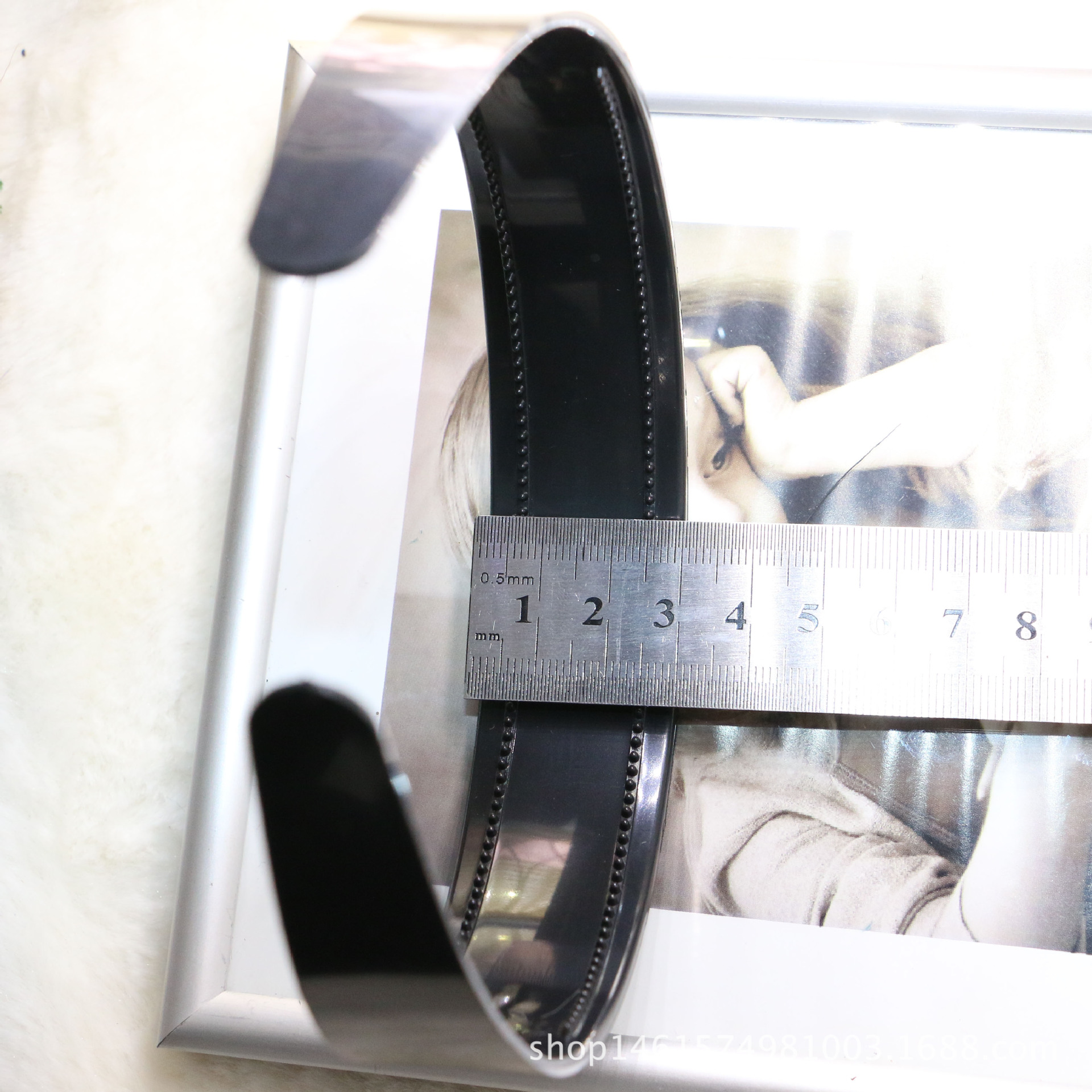 韩版diy发箍30mm宽的塑料发箍3.0cm有齿塑料发箍黑色厂家批发现货