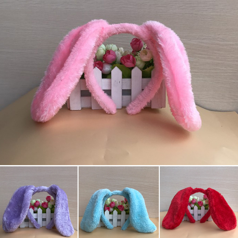 儿童舞台表演出发卡哈巴狗耳朵头箍cos动物头饰小狗装扮毛绒发箍