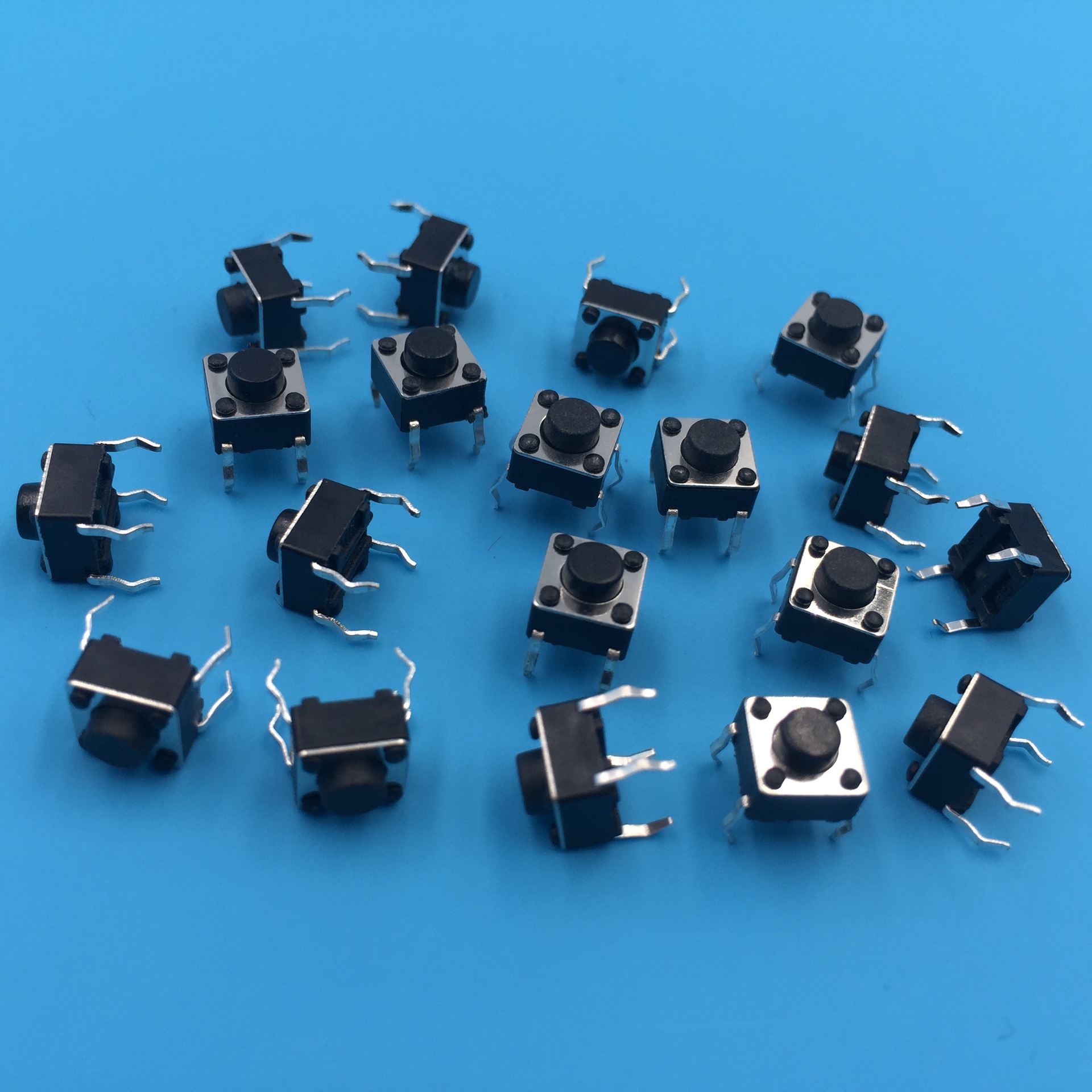 6*6*5h 轻触开关四脚直插 环保耐高温 微动按键开关 6x6x5mm