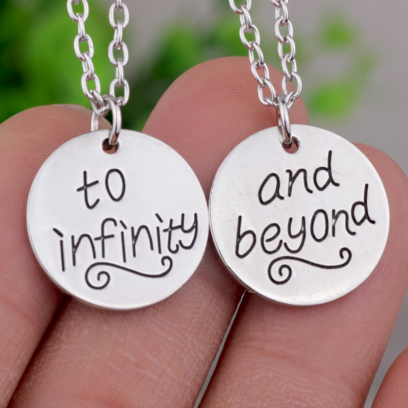 n227 欧美流行项链 字母项链 and beyond /to infinity