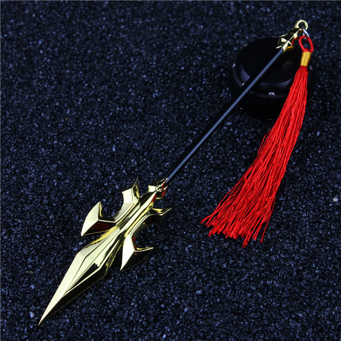 特价王者武器哪吒武器模型 哪吒三太子 哪吒桀骜炎枪合金兵器18cm