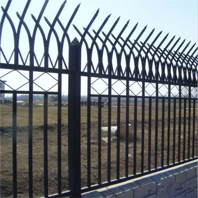 住宅别墅铁艺锌钢护栏公园三横杆围墙锌钢围栏 定做