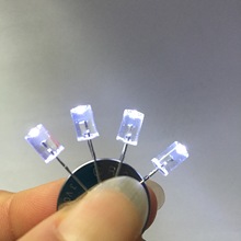 厂家供应直插式LED灯珠发光二极管5mm/F5内凹白发白高亮