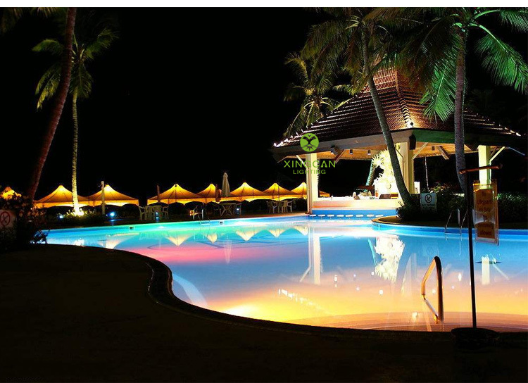 工厂直销 led泳池壁灯 5w7w9w12w圆形喷泉灯别墅泳池不锈钢水下灯