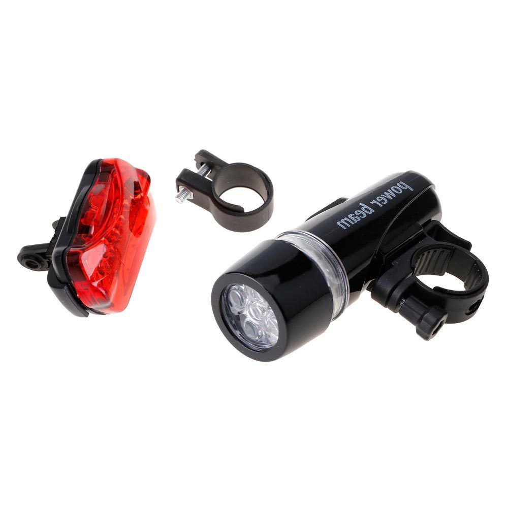 自行车灯 山地单车前后灯2合1套装led单车前灯尾灯安全灯照明批发