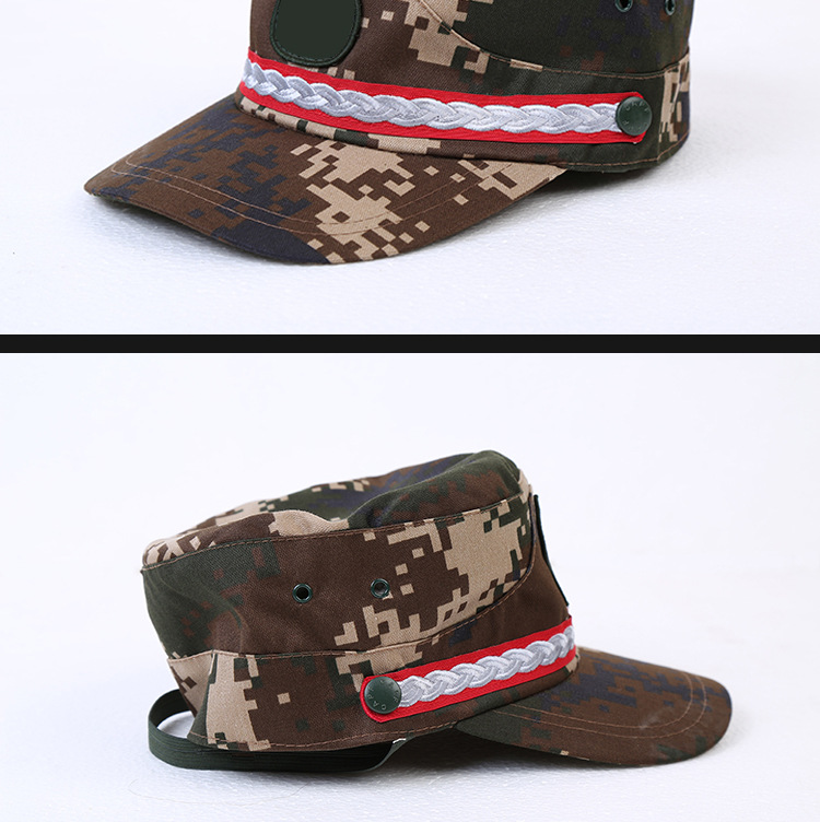 批发正品迷彩作训帽军训帽子户外迷彩遮阳丛林林地迷彩军训鸭舌帽