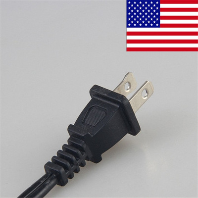 美国ul认证大小片插头电线 美标圆线电源线