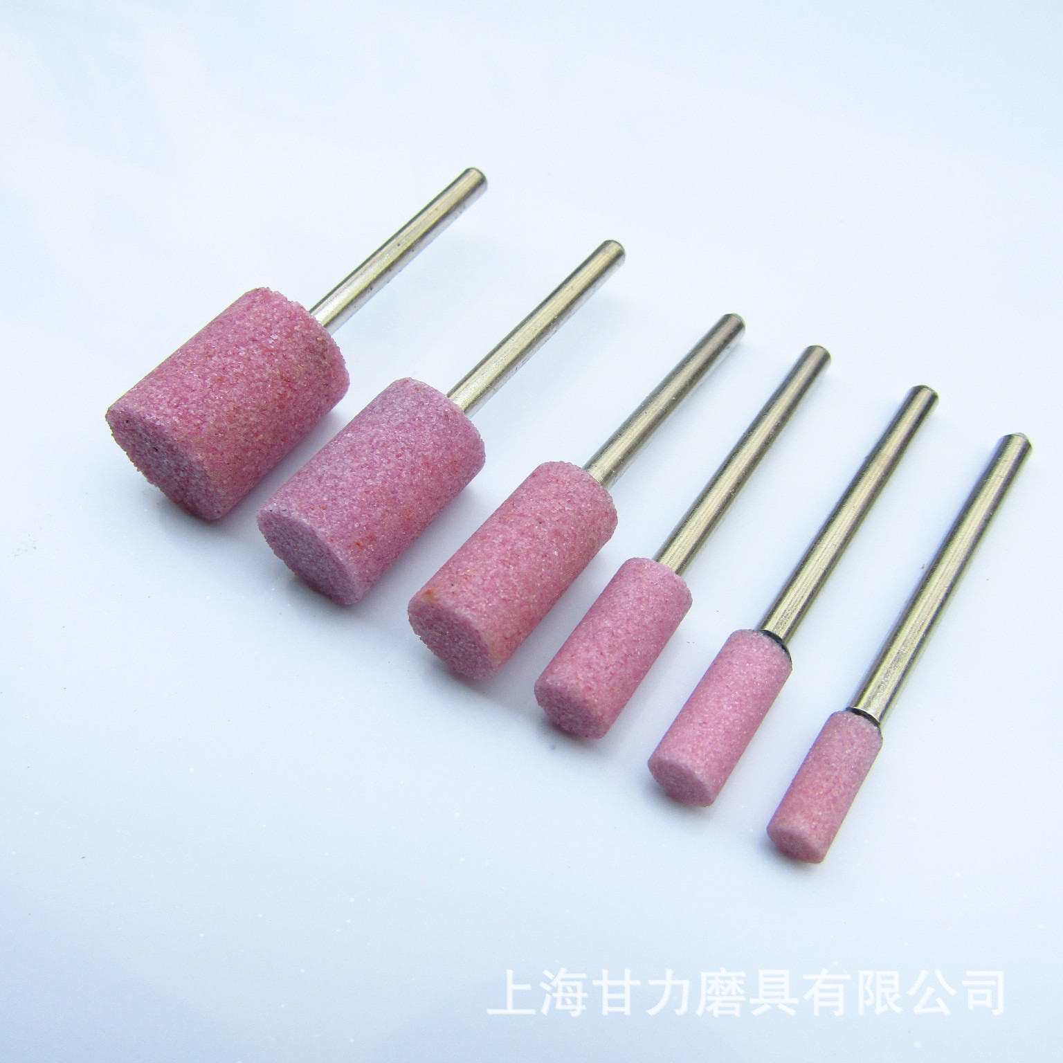 圆柱红色砂轮磨头 柄径3mm 陶瓷pa铬刚玉 100个盒装平头打磨直销