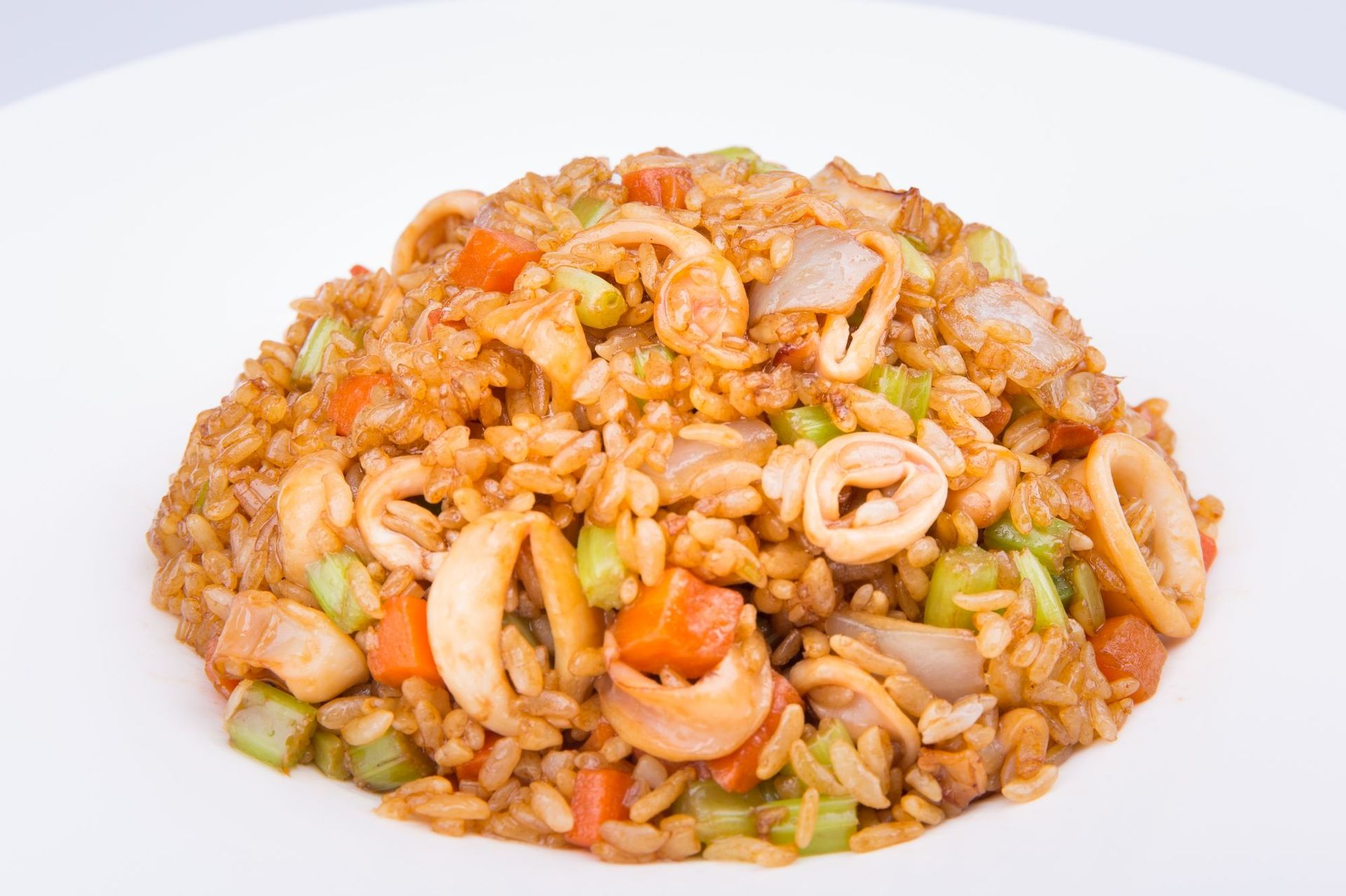 海鲜鱿鱼炒饭350g 鱿鱼调理包 特色炒饭 方便菜中餐午餐批发
