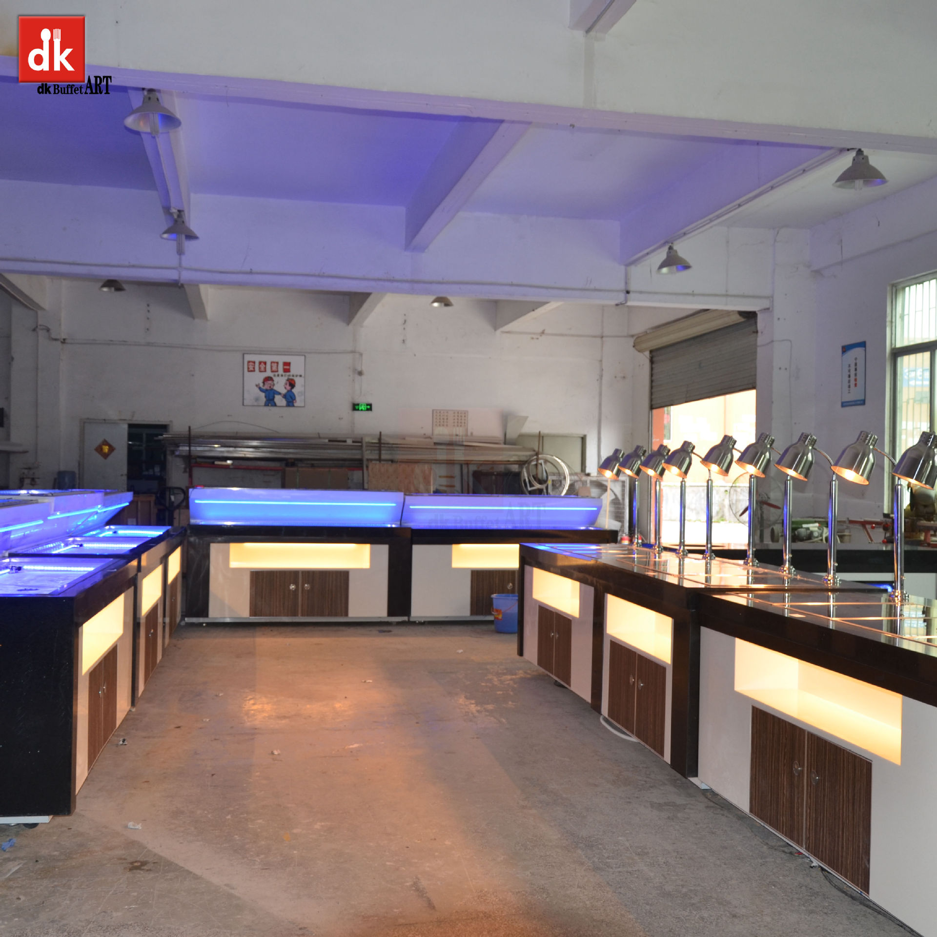 双层冰槽制冷自助餐台自助餐台餐厅自助餐展示台