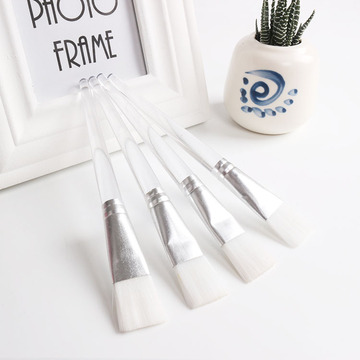 透明水晶杆化妆刷 diy美容美妆工具洁面仪 口红研磨小刷子