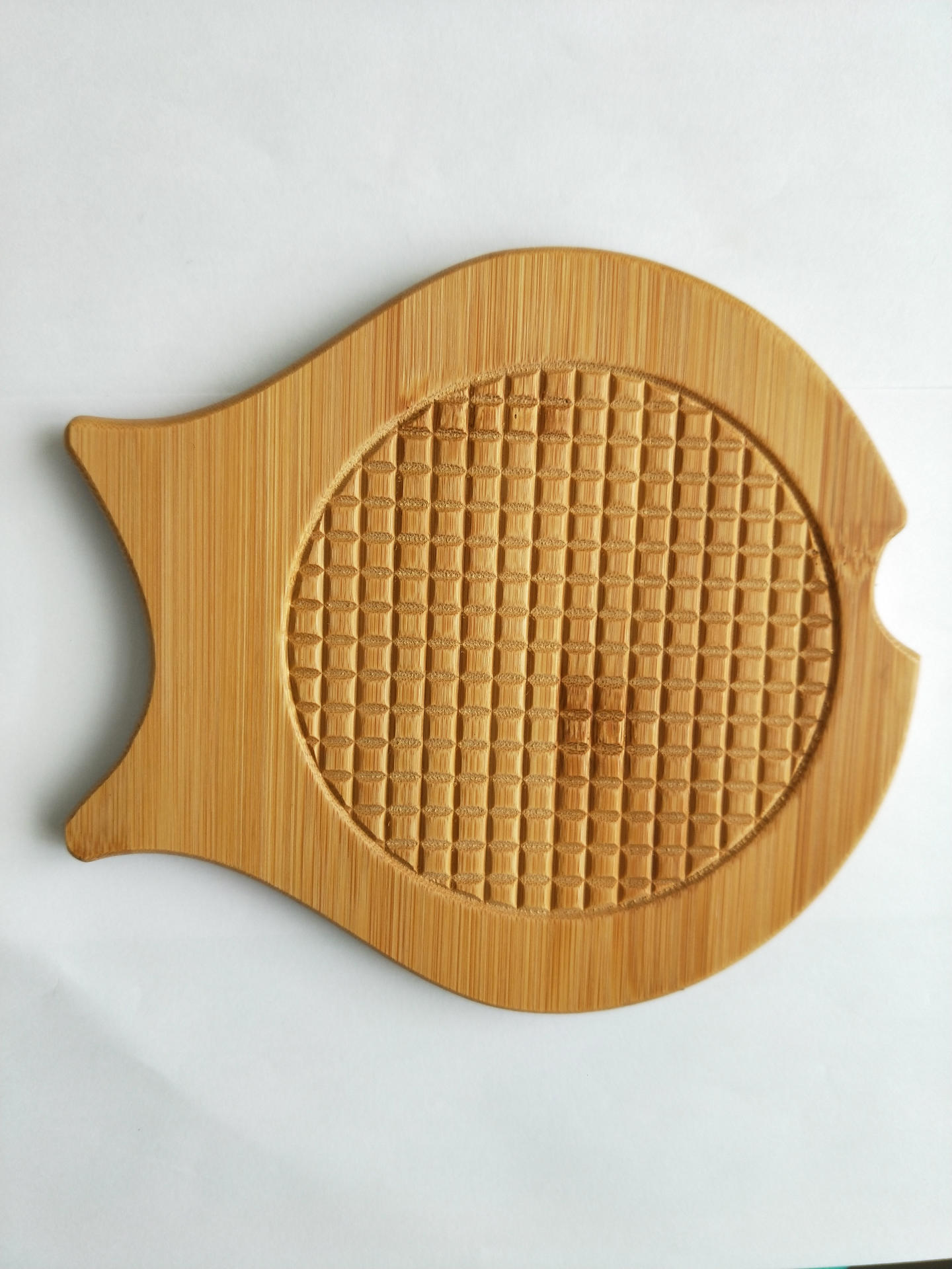 卡通桌垫杯垫 竹制家居圆形鱼形正方形竹木餐垫 实竹木隔热垫