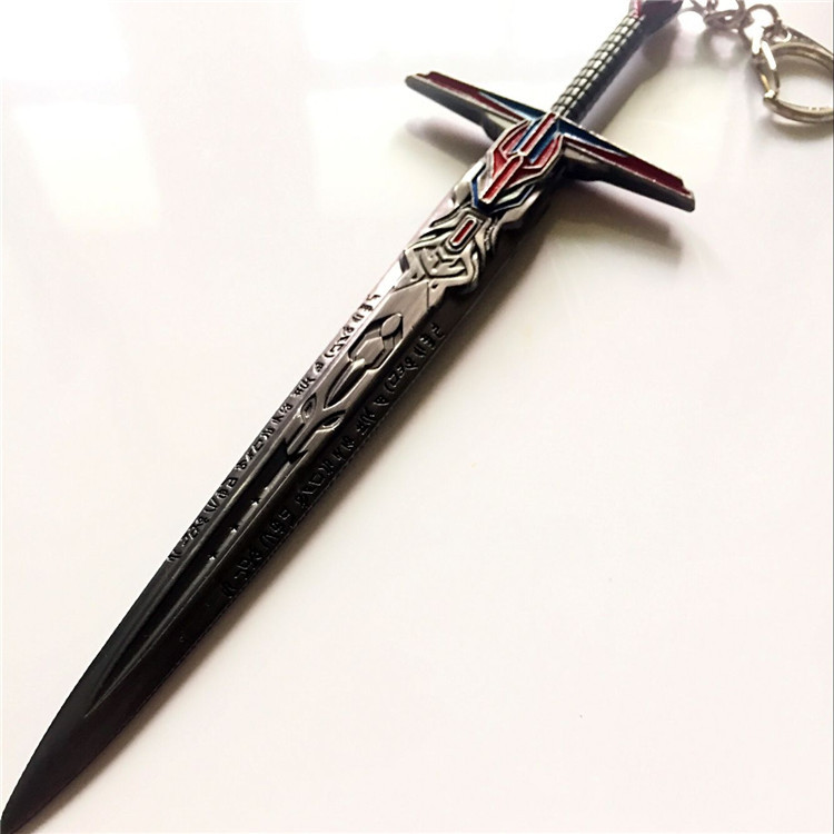 电影周边变形金刚擎天柱星辰剑模型钥匙扣合金挂件外贸热销