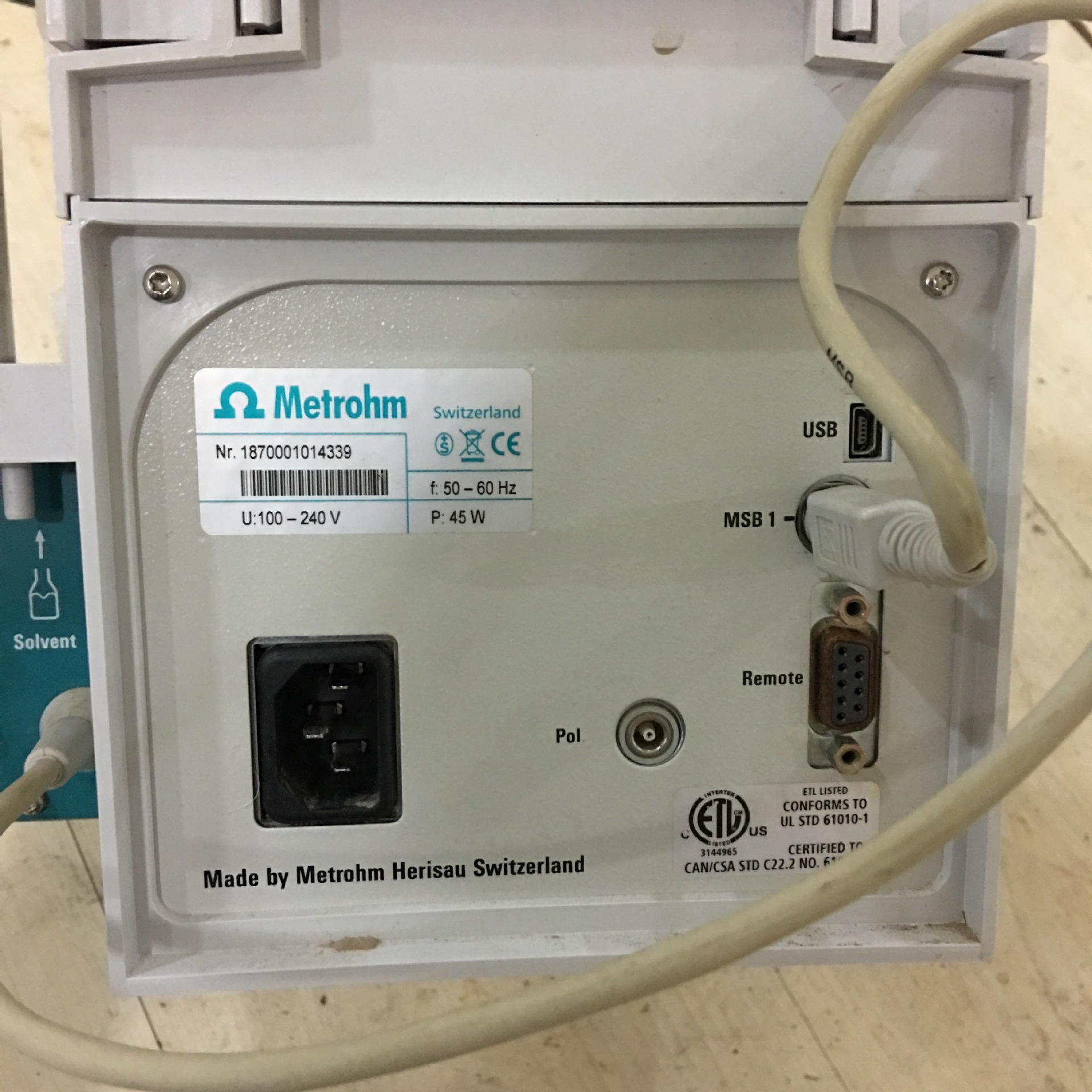 二手瑞士万通870型卡氏水份测定仪水分仪